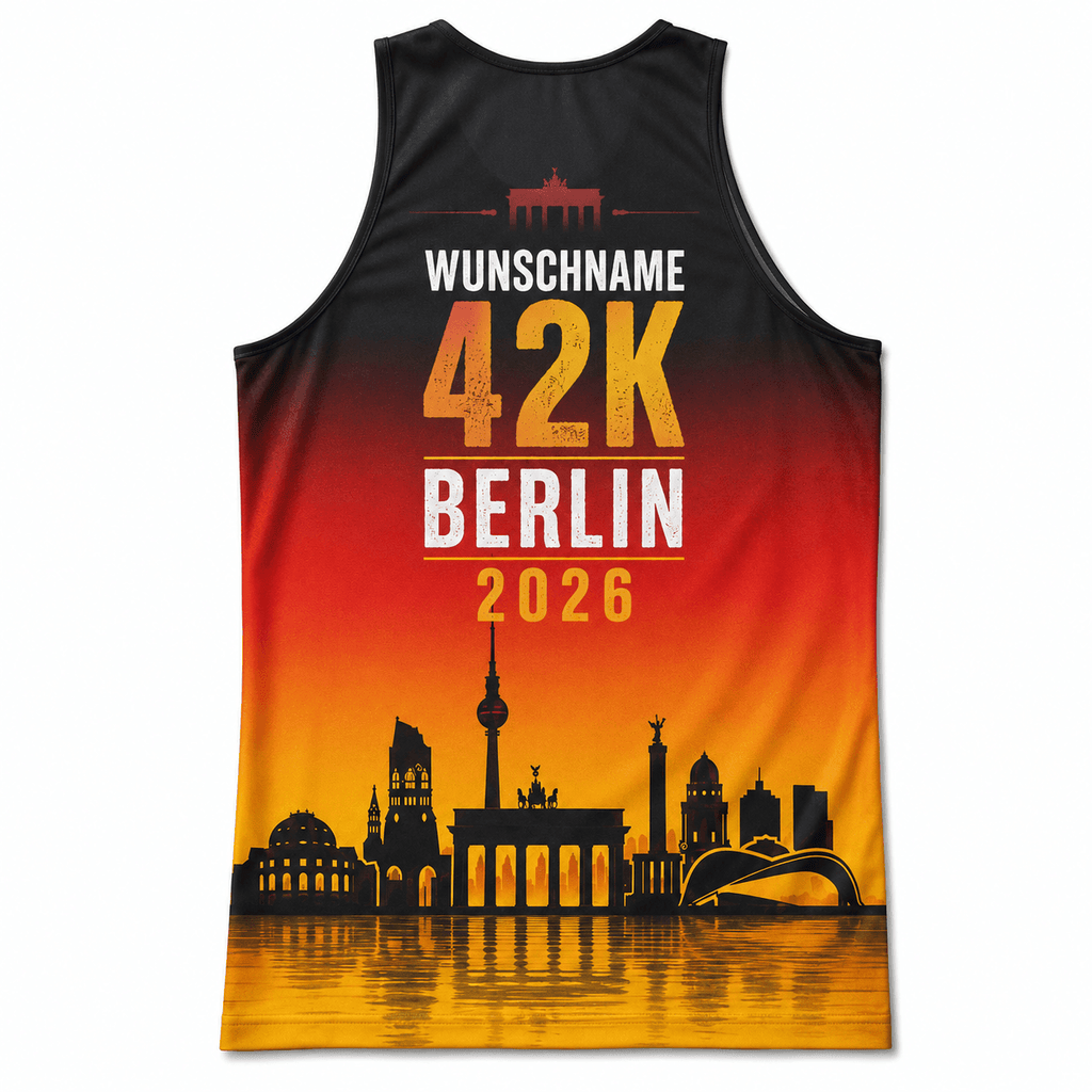 Germany Running Tank Top Custom Name 42K Berlin 2026 Running Singlet for Men and Women