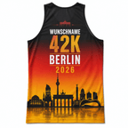 Germany Running Tank Top Custom Name 42K Berlin 2026 Running Singlet for Men and Women