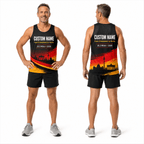 Germany Running Tank Top Custom Name From Hometown To Berlin Running Singlet for Men and Women