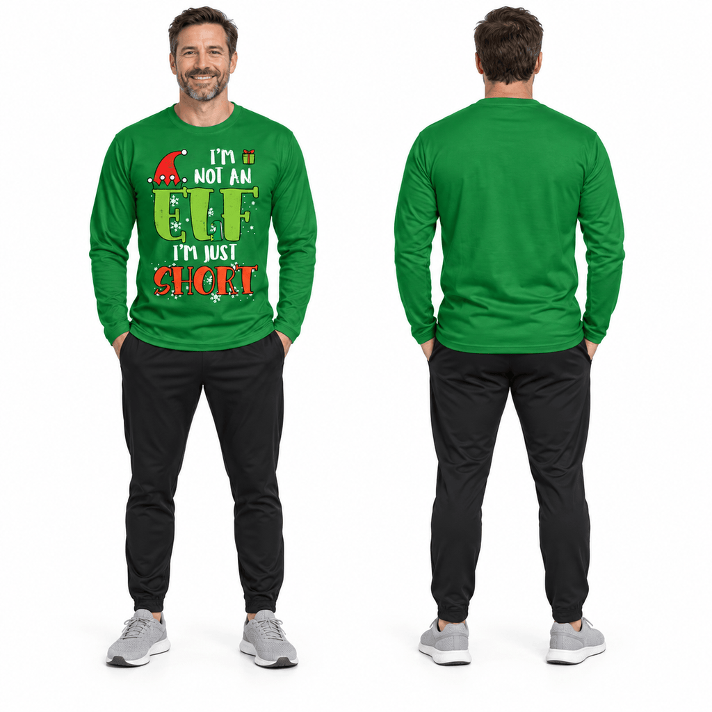 I'm Not An Elf I'm Just Short Funny Unisex Running Long Sleeve Shirt