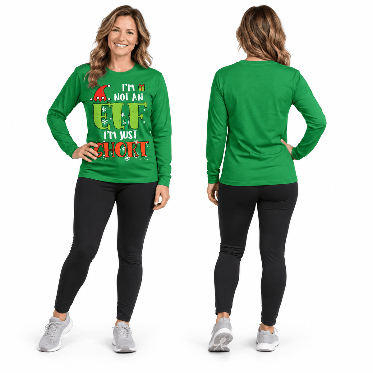 I'm Not An Elf I'm Just Short Funny Unisex Running Long Sleeve Shirt