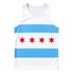 Illinois Running Tank Top Chicago City Flag Running Singlet for Men and Women