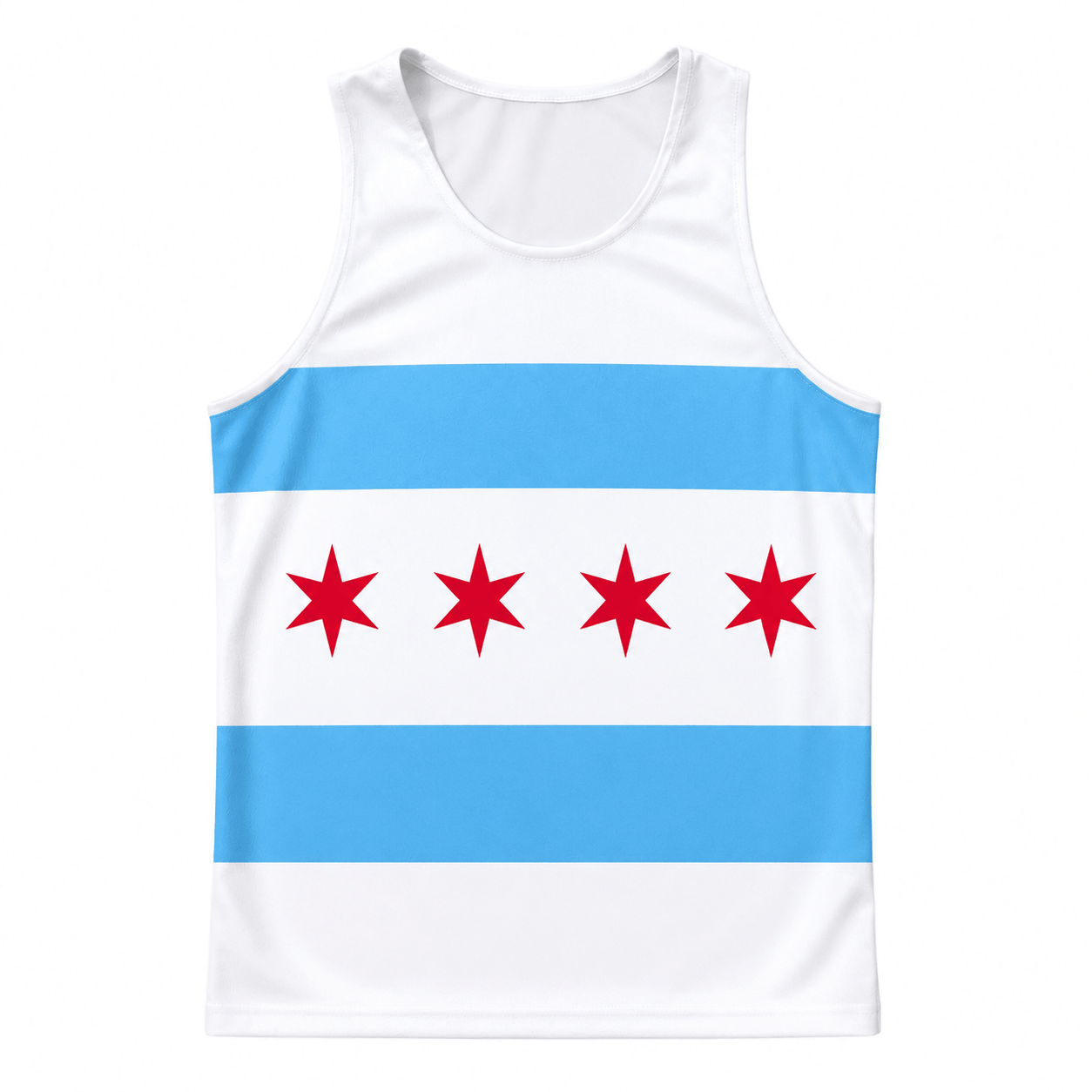 Illinois Running Tank Top Chicago City Flag Running Singlet for Men and Women
