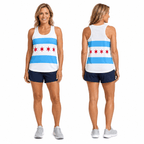 Illinois Running Tank Top Chicago City Flag Running Singlet for Men and Women