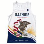 Illinois Running Tank Top Land of Lincoln 1818 Running Singlet for Men and Women