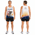Illinois Running Tank Top Land of Lincoln 1818 Running Singlet for Men and Women
