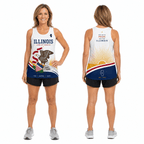 Illinois Running Tank Top Land of Lincoln 1818 Running Singlet for Men and Women