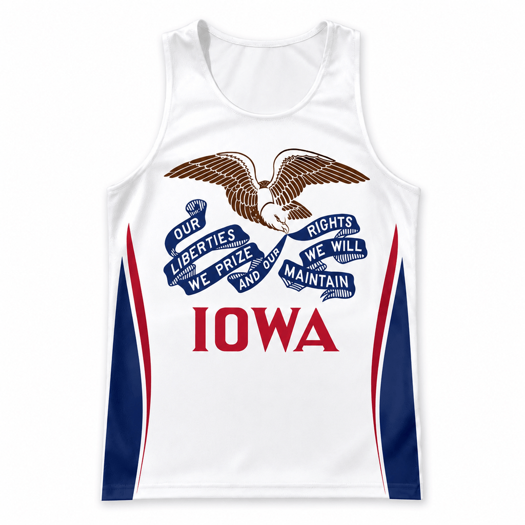 Iowa Running Tank Top Hawkeye State Running Singlet for Men and Women