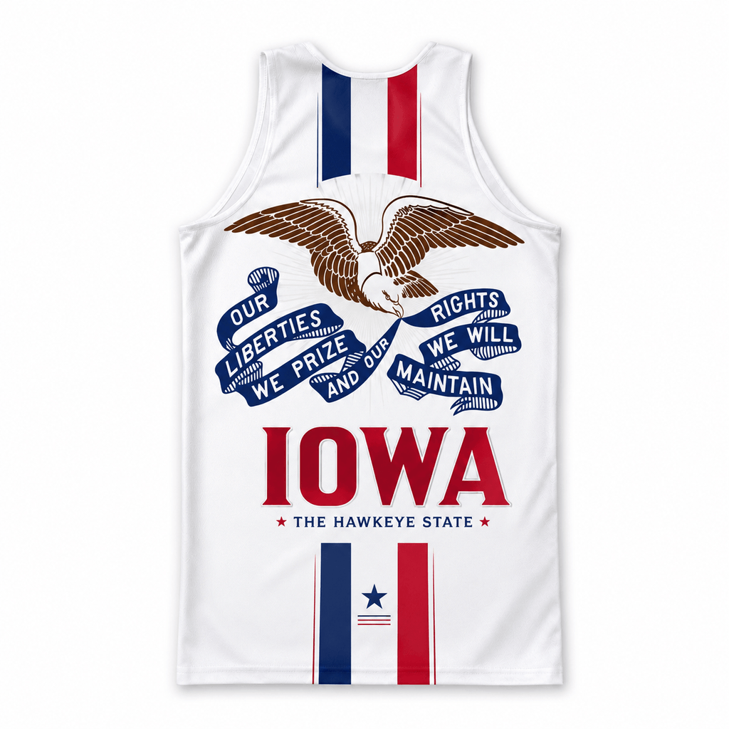 Iowa Running Tank Top Hawkeye State Running Singlet for Men and Women