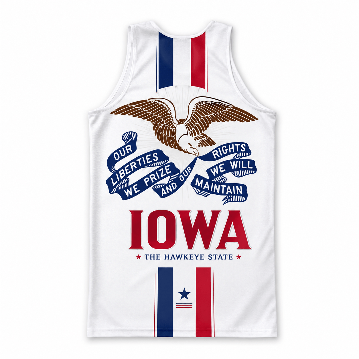 Iowa Running Tank Top Hawkeye State Running Singlet for Men and Women