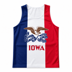 Iowa Running Tank Top Iowa State Flag Running Singlet for Men and Women
