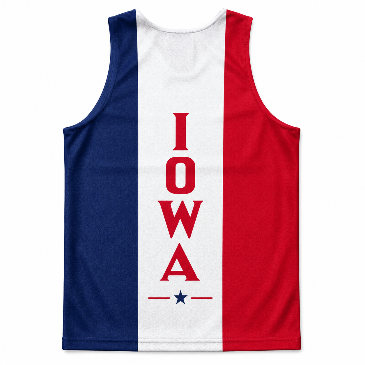 Iowa Running Tank Top Iowa State Flag Running Singlet for Men and Women