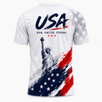 Patriotic Running T-Shirt - Liberty Stride Tech Running Tee