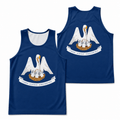 Louisiana Running Tank Top State Pride Tech Running Singlet