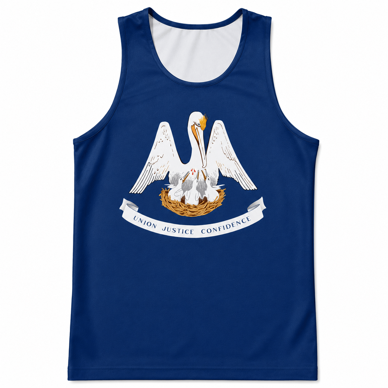 Louisiana Running Tank Top State Pride Tech Running Singlet
