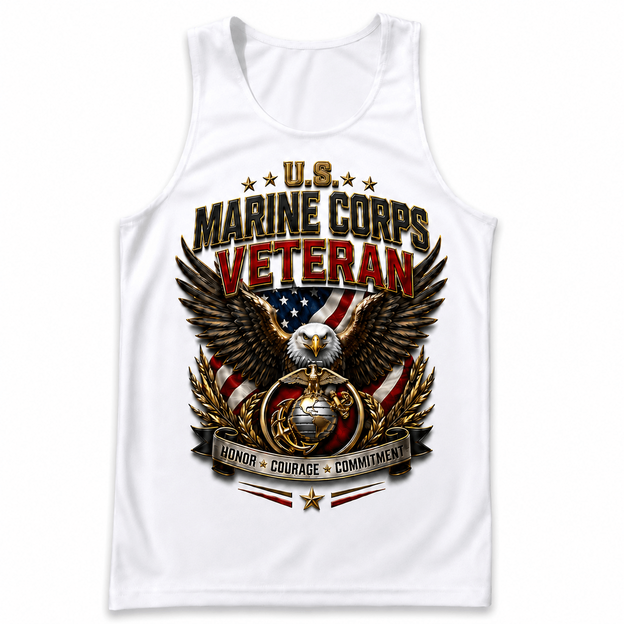 Veteran Running Tank Top - Marine Corps Veteran Tech Running Singlet
