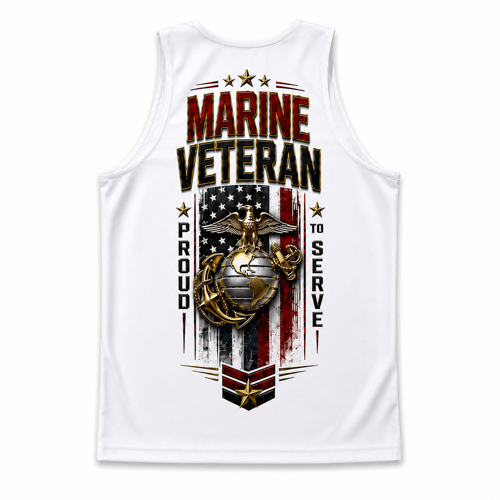Veteran Running Tank Top - Marine Corps Veteran Tech Running Singlet