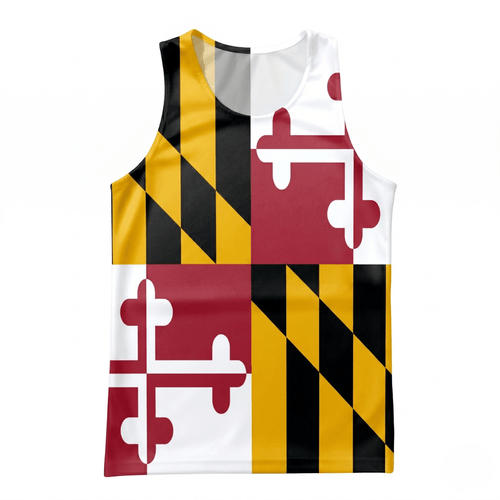 Maryland Running Tank Top - State Pride Tech Running Singlet