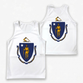 Massachusetts Running Tank Top - State Pride Tech Running Singlet