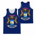 Michigan Running Tank Top State Pride Tech Running Singlet