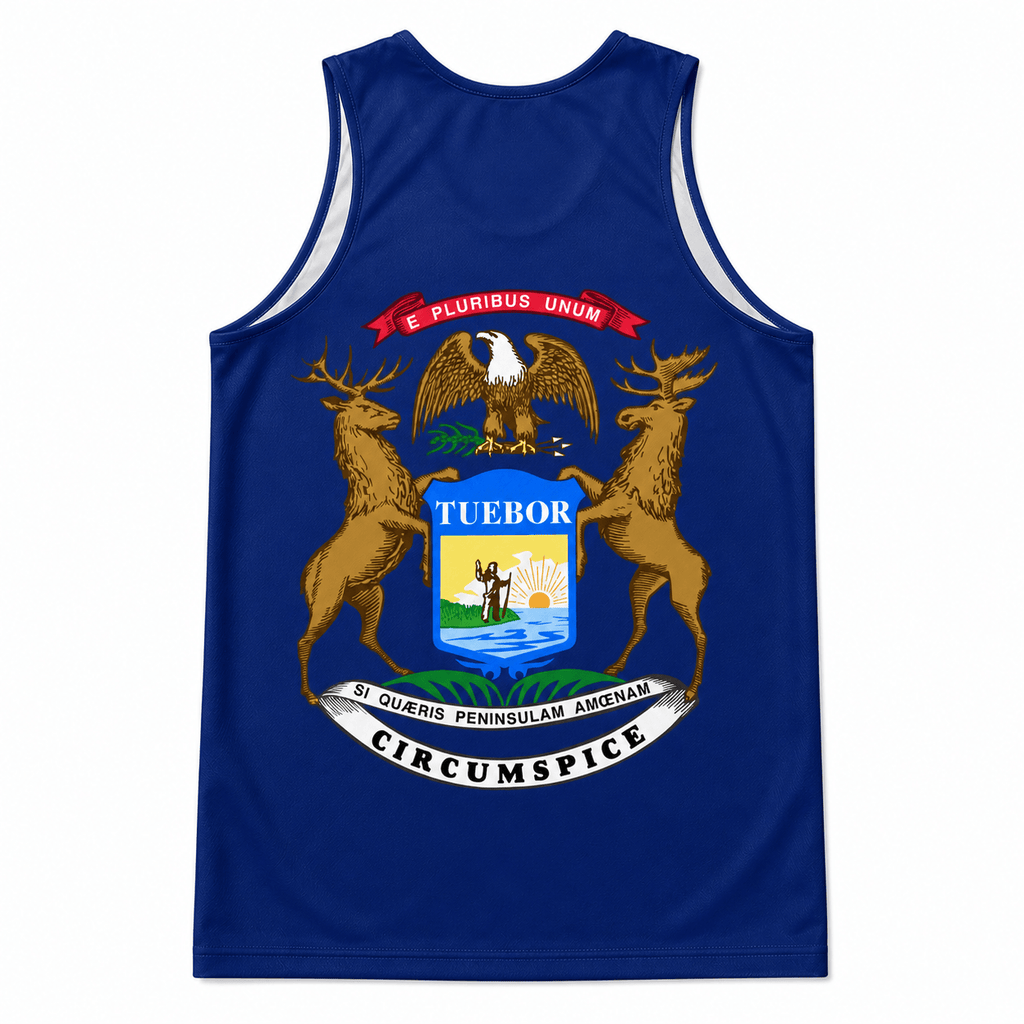 Michigan Running Tank Top State Pride Tech Running Singlet