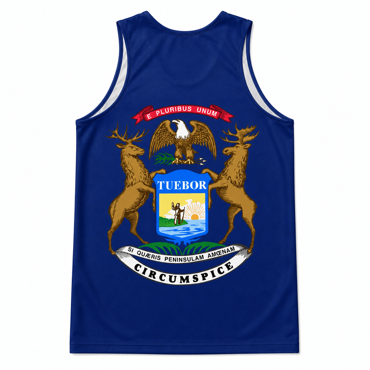 Michigan Running Tank Top State Pride Tech Running Singlet