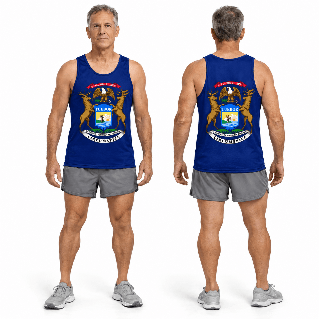 Michigan Running Tank Top State Pride Tech Running Singlet