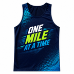 Motivational Quotes Running Tank Top One Mile At A Time Running Singlet for Men and Women