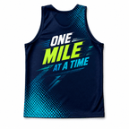 Motivational Quotes Running Tank Top One Mile At A Time Running Singlet for Men and Women