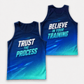Motivational Quotes Running Tank Top Trust The Process Running Singlet for Men and Women