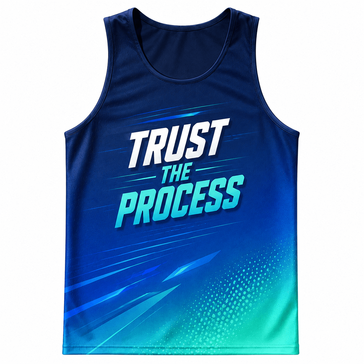 Motivational Quotes Running Tank Top Trust The Process Running Singlet for Men and Women