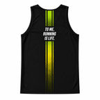 Motivational Running Tank Top Running Is Life Running Singlet for Men and Women