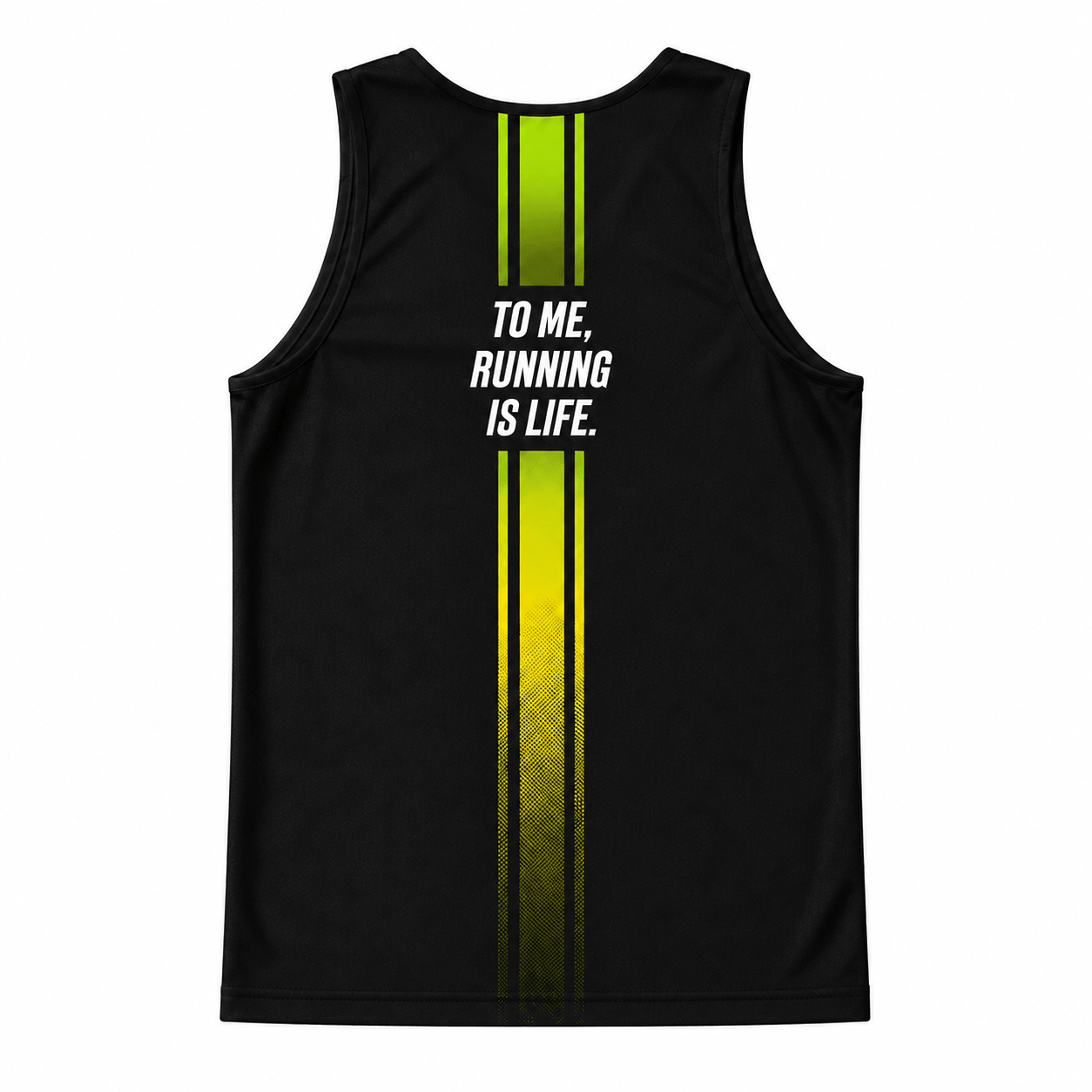 Motivational Running Tank Top Running Is Life Running Singlet for Men and Women