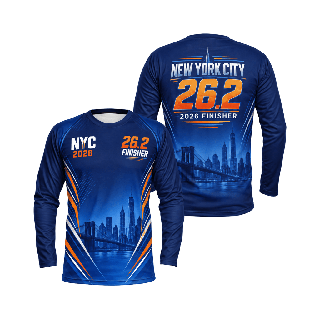 NYC 26.2 Marathon 2026 Finisher Unisex Running Long Sleeve Shirt