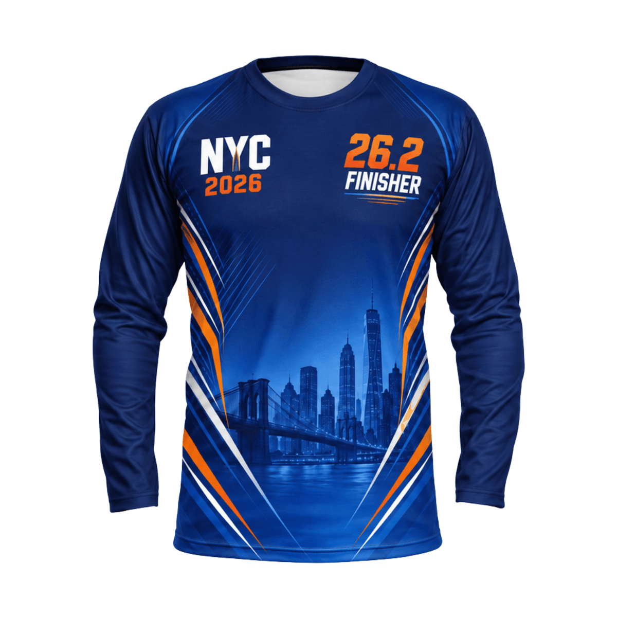 NYC 26.2 Marathon 2026 Finisher Unisex Running Long Sleeve Shirt