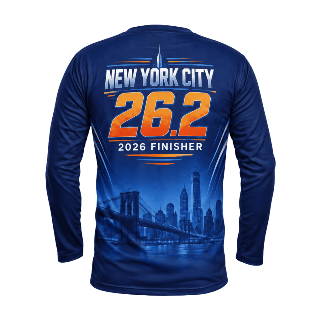 NYC 26.2 Marathon 2026 Finisher Unisex Running Long Sleeve Shirt