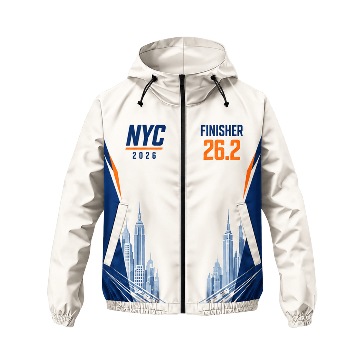 NYC Finisher 26.2 2026 Running Windbreaker Jacket