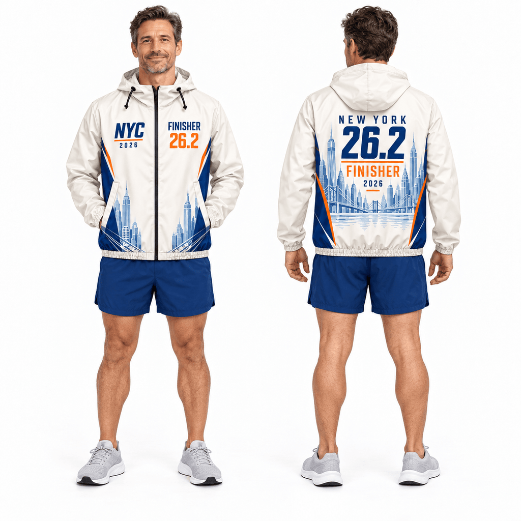 NYC Finisher 26.2 2026 Running Windbreaker Jacket