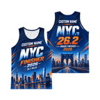 NYC Proud Finisher 26.2 2026 Running Singlet Unisex Marathon Tank Top