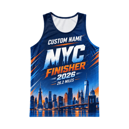 NYC Proud Finisher 26.2 2026 Running Singlet Unisex Marathon Tank Top