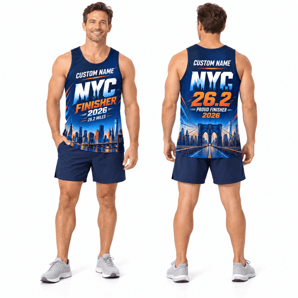 NYC Proud Finisher 26.2 2026 Running Singlet Unisex Marathon Tank Top