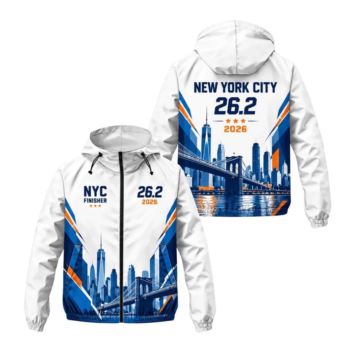 New York City 26.2 Finisher 2026 Running Windbreaker Jacket