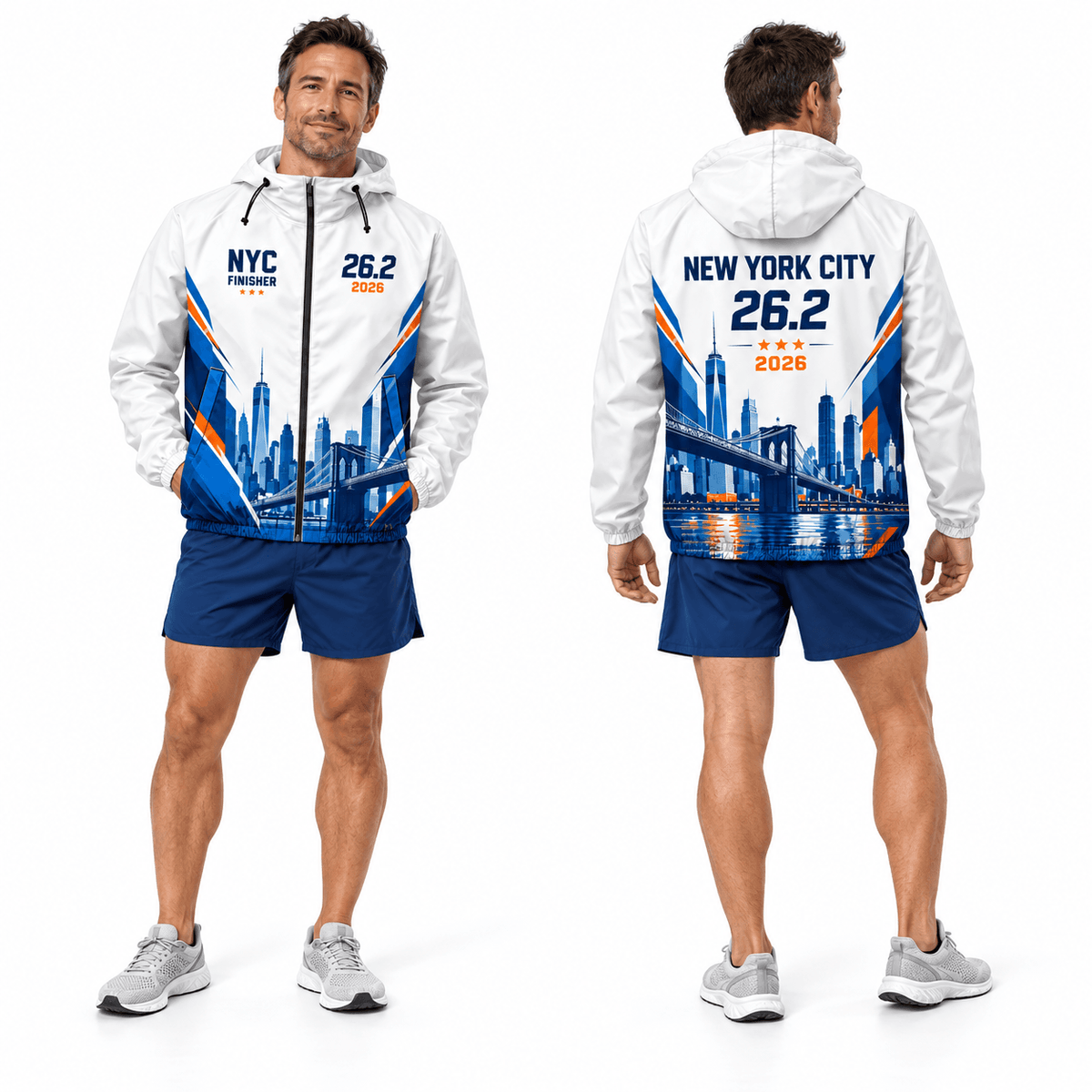 New York City 26.2 Finisher 2026 Running Windbreaker Jacket