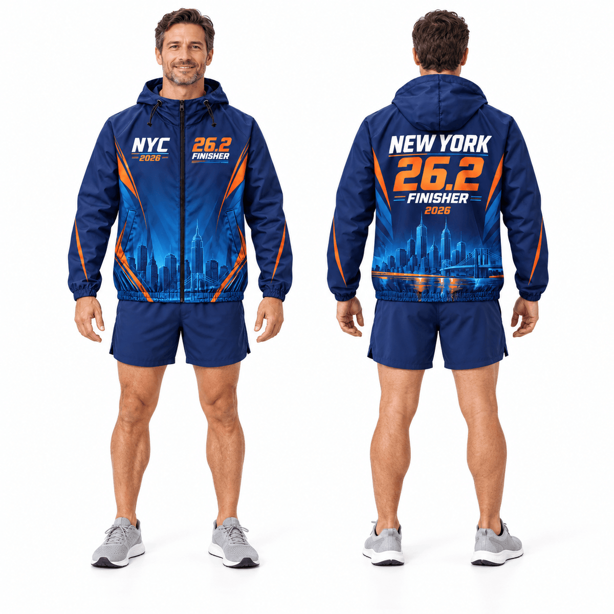 New York Finisher 26.2 2026 Running Windbreaker Jacket