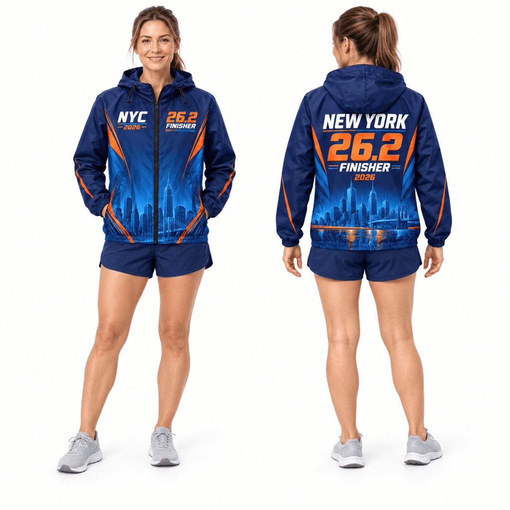New York Finisher 26.2 2026 Running Windbreaker Jacket