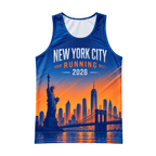 New York Running Tank Top 2026 Orange Horizon NYC Running Singlet for Men and Women