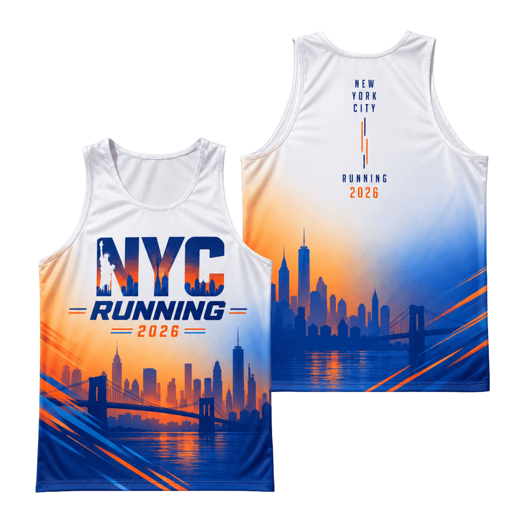 New York Running Tank Top 2026 Sunset Harbor NYC Running Singlet for Men and Women