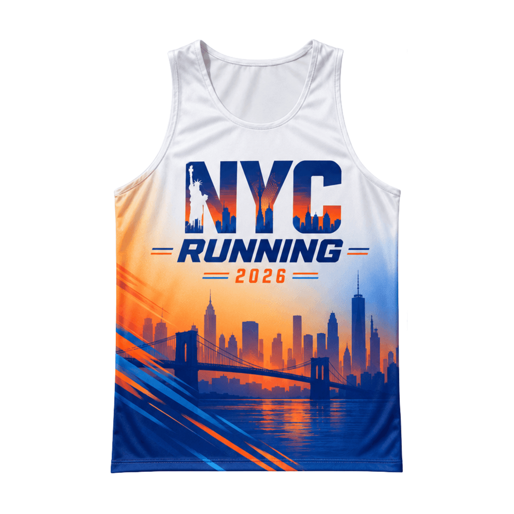 New York Running Tank Top 2026 Sunset Harbor NYC Running Singlet for Men and Women
