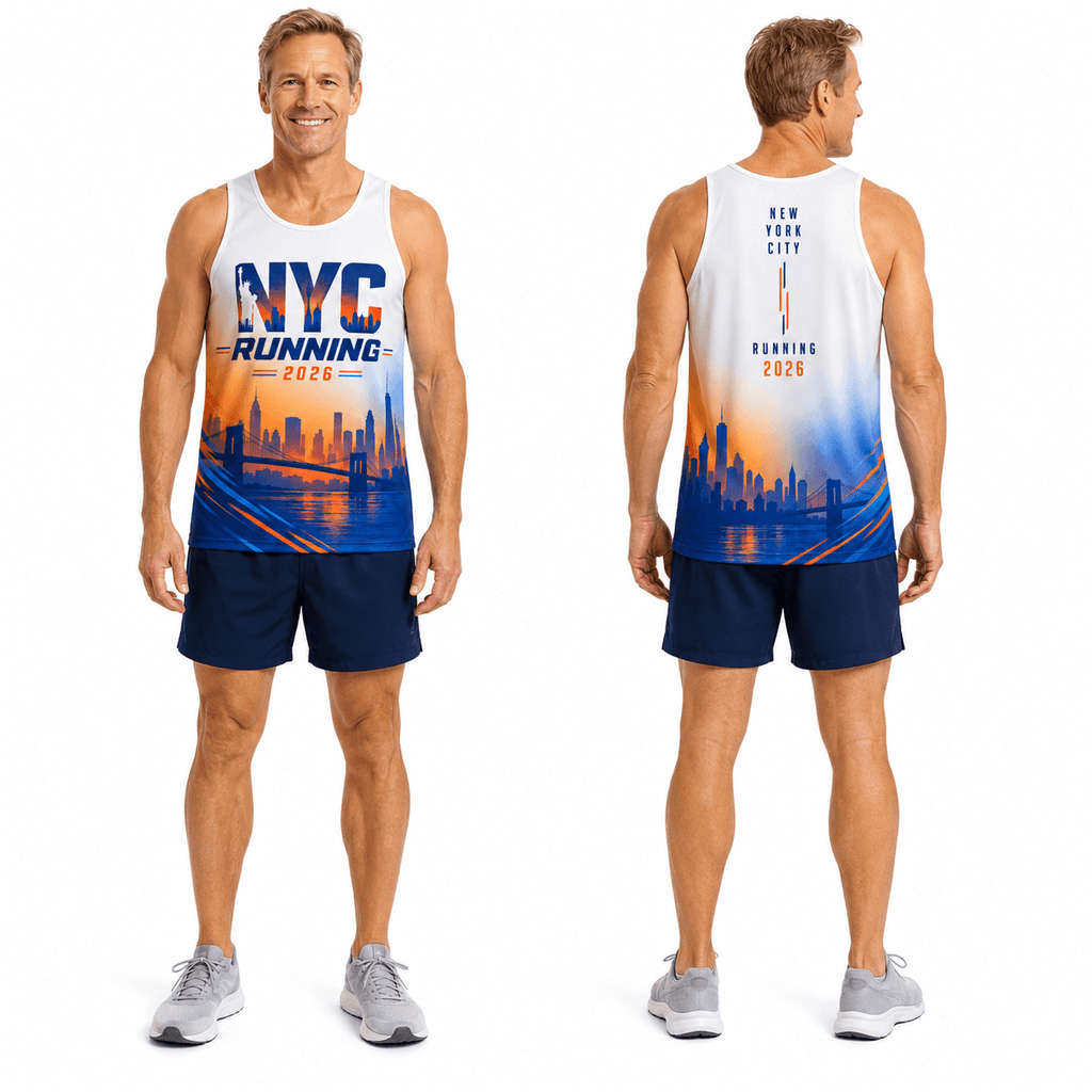 New York Running Tank Top 2026 Sunset Harbor NYC Running Singlet for Men and Women