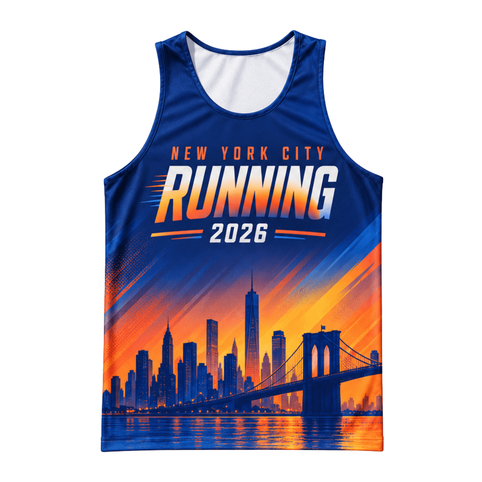 New York Running Tank Top 2026 Sunset New York City Running Singlet for Men and Women